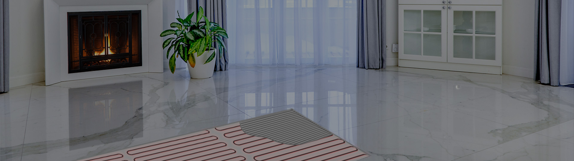 Radiant floor heating banner for Boston.